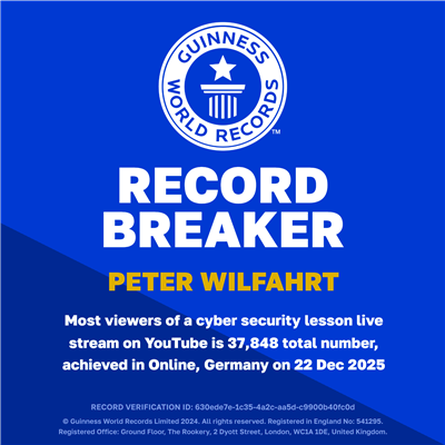 Guinness World Records – offizieller Rekordhalter Badge